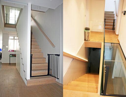 Zig-Zag Shade - Siller Designtreppen und Glas Boden feuerfest linden lea london uk