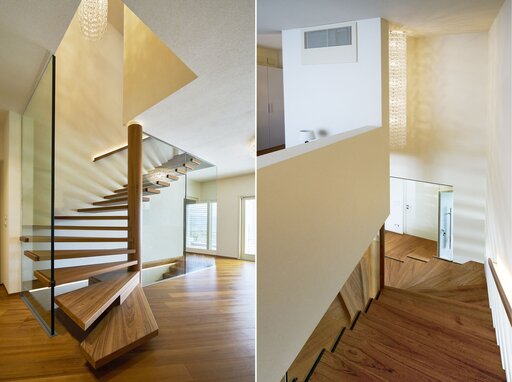 Spike – Escalier en verre suspendu à l'architecture transparente et légère