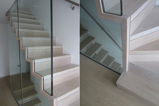Escalier fin à lames pliées – Escalier à plaques pliées aux lignes précises et au design moderne