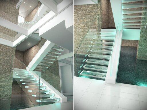 Crystal - Royal Oaks Kragarmtreppen aus Acryl 3 Kopie