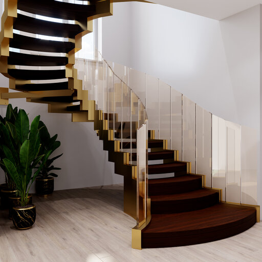 Cobra Basel - Designtreppe gebogen basel Siller Treppen 2
