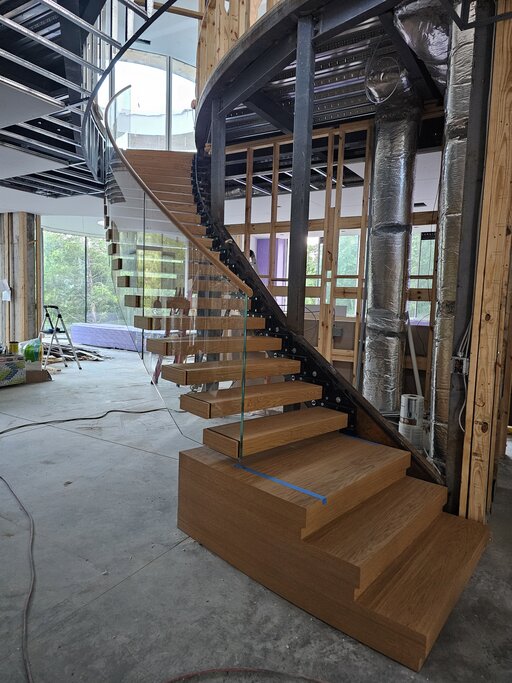 schwebende Treppe modern, modern floating staircase