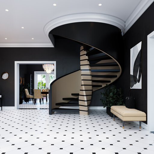 Spindeltreppe Mosaik - Treppe 001 1