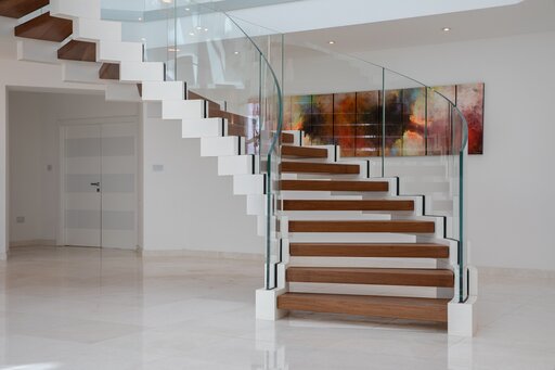 Bogentreppe COBRA white 2 - Moderne Bogentreppe Design Siller Treppen 7