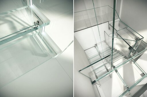 Londra Float - ganzglastreppe Siller schwebendes Design vienna 1