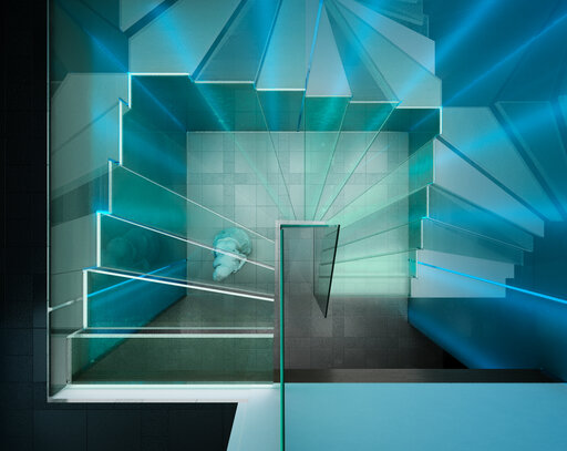 Ghost - Kragarmtreppen mit Glasstufen FRANKFURT 3