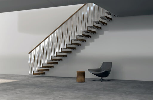 Wave Rail – Escalier en bois chaleureux au design personnalisé