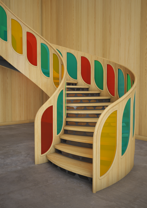 Art Deco – Escaliers design sur mesure à l'esthétique architecturale haut de gamme